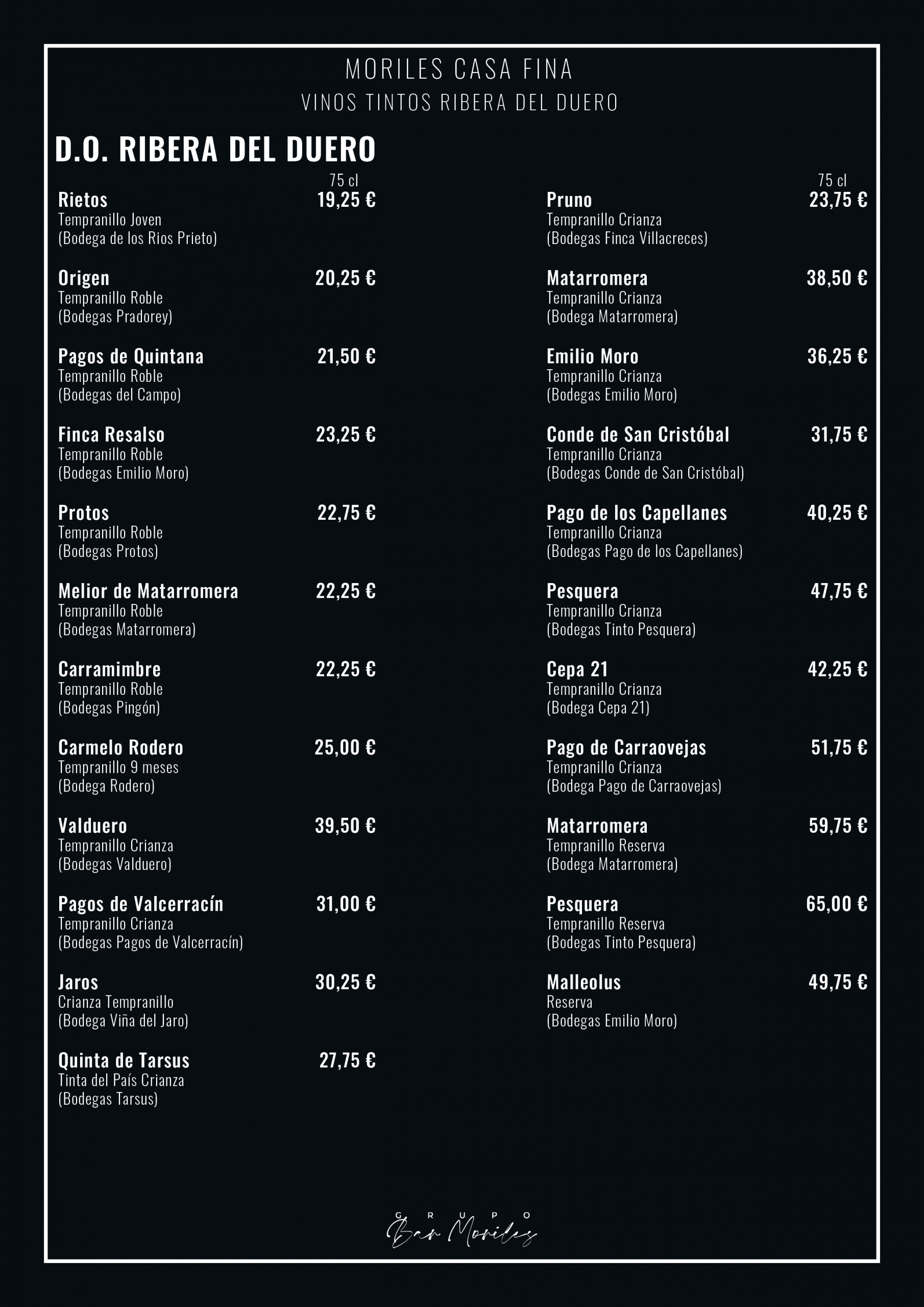 MCF-018 (Vinos Tintos Ribera del Duero)